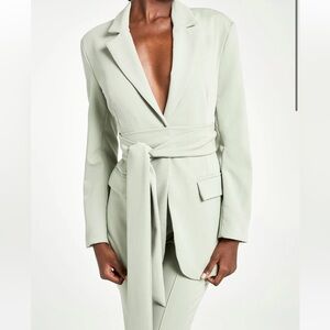 BOA (Because of Alice) Blazer w/ Belt - XL - Eucalyptus